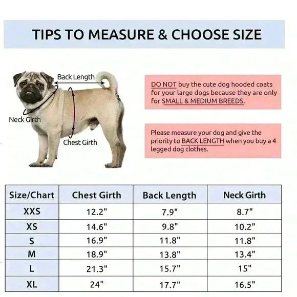 Dog Winter Coat,Waterproof Non-stick Wool Pet Cotton Jacket for Dogs - Picture 5 of 10